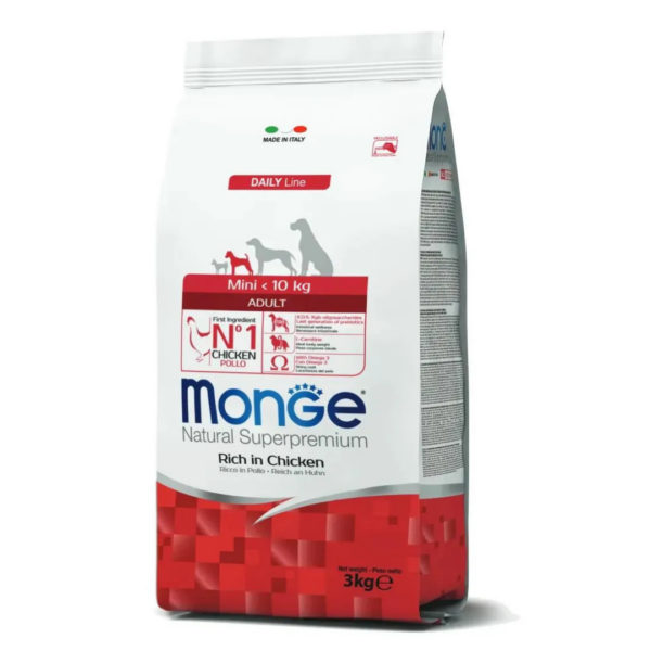 Monge Natural Superpremium Dog Mini Adult Pollo - 3 kg