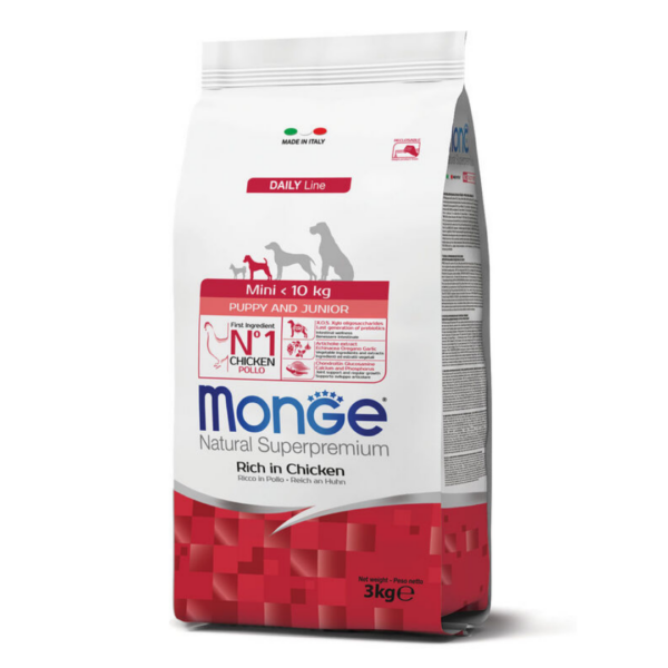 Monge Natural Superpremium Dog Mini Puppy&Junior Pollo - 3 kg