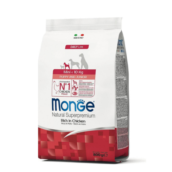 Monge Natural Superpremium Dog Mini Puppy&Junior Pollo - 800 g