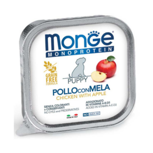 Monge Monoprotein Dog Puppy&Junior Paté Pollo con Mela - 150 g