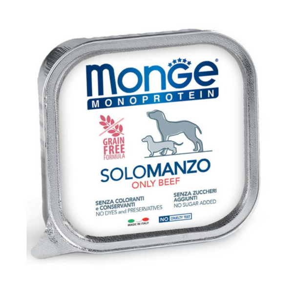 Monge Monoprotein Dog Paté Solo Manzo - 150 g