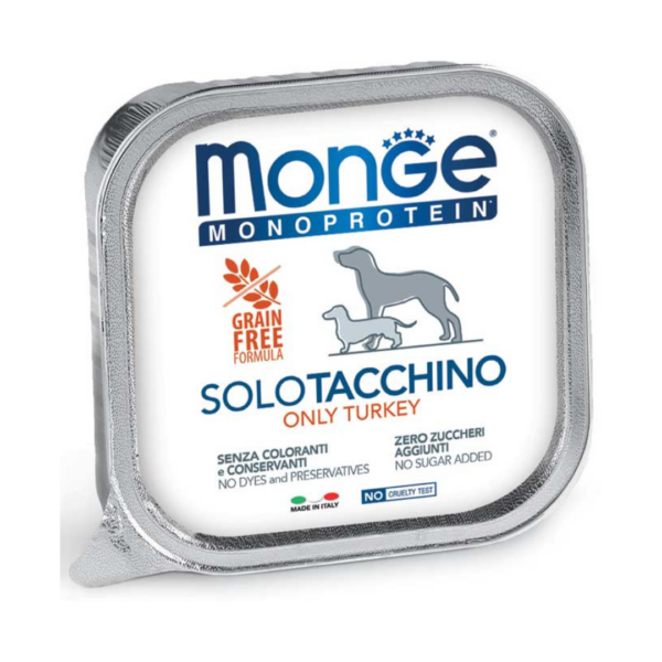 Monge Monoprotein Dog Paté Solo Tacchino - 150 g