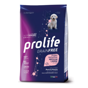 Prolife Grain Free Dog Puppy Sensitive Medium&Large Maiale e Patate - 10 kg