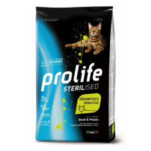 Prolife Sterilised Cat Grain Free Sensitive Quaglia e Patate - 1,5 kg