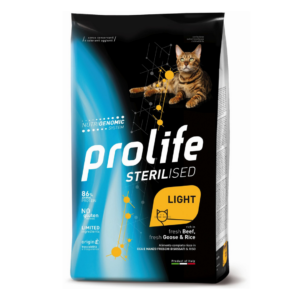 Prolife Sterilised Cat Light Manzo, Oca e Riso - 1,5 kg