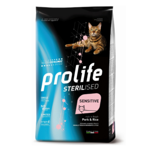 Prolife Sterilised Cat Sensitive Maiale e Riso - 1,5 kg