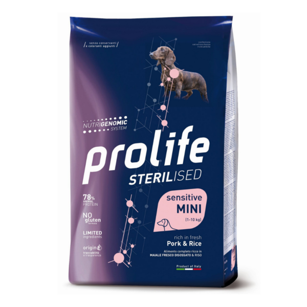 Prolife Sterilised Dog Sensitive Mini Maiale e Patate - 2 kg