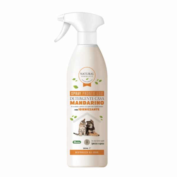 Natural Derma Pet Detergente Spray Casa al Mandarino - 500 ml