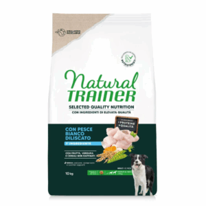 Natural Trainer SQN Dog Adult Medium&Maxi Pesce Bianco - 10 kg