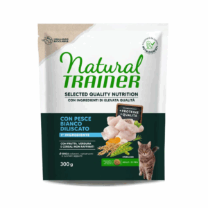 Natural Trainer SQN Cat Adult Sterilised Pesce Bianco - 300 g