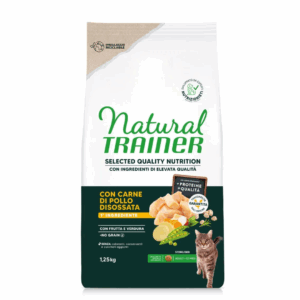 Natural Trainer SQN Cat Adult Sterilised No Grain Pollo - 1,25 kg