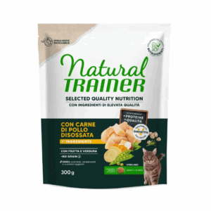 Natural Trainer SQN Cat Adult Sterilised No Grain Pollo - 300 g