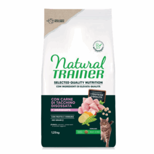 Natural Trainer SQN Cat Adult Sterilised No Grain Tacchino - 1,25 kg