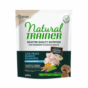Natural Trainer SQN Dog Adult Small&Toy Pesce Bianco - 600 g