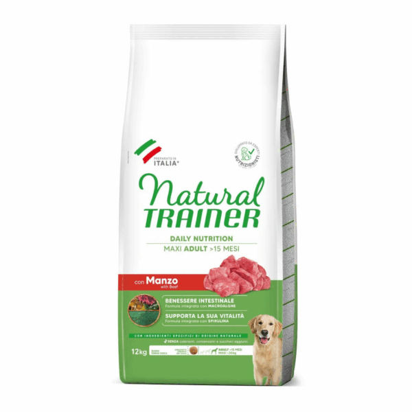 Natural Trainer Dog Daily Nutrition Maxi Adult Manzo - 12 kg - immagine 2