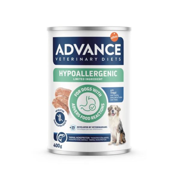 Advance Veterinary Diets Dog Hypoallergenic Trota - 400 g