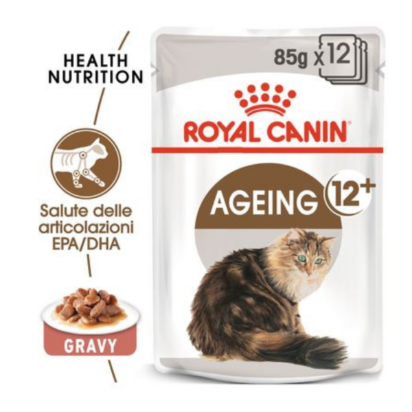 Royal Canin Cat Ageing 12+ Bocconcini in Salsa - 12X85 g - immagine 3