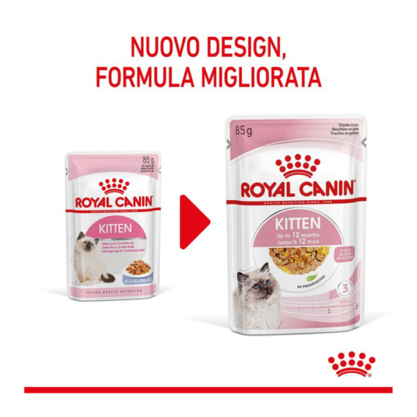 Royal Canin Cat Kitten Bocconcini in Gelatina - 12X85 g - immagine 5