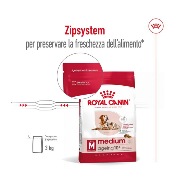 Royal Canin Dog Medium Ageing 10+ - 3 kg - immagine 2