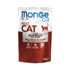 Monge Grill Cat Adult Bocconcini in Jelly Agnello - 85 g