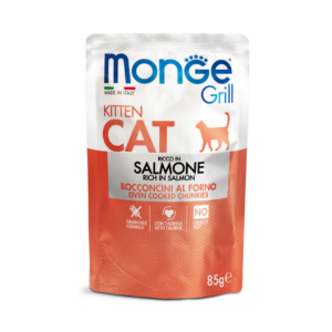 Monge Grill Cat Kitten Bocconcini in Jelly Salmone - 85 g