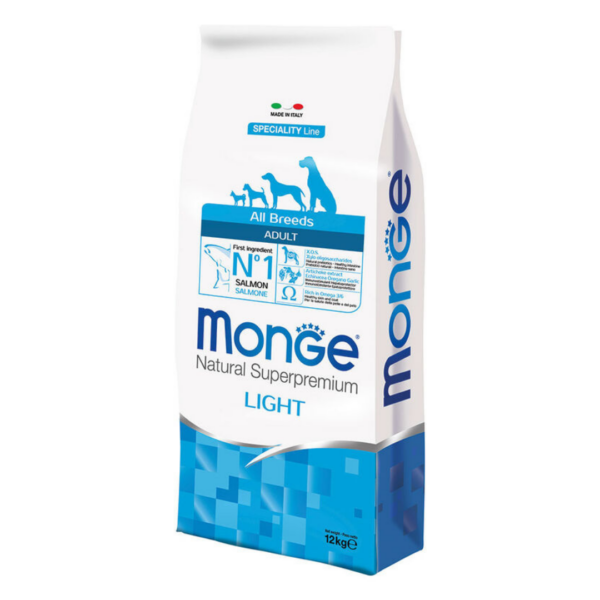 Monge Natural Superpremium Dog All Breeds Adult Light Salmone - 12 kg