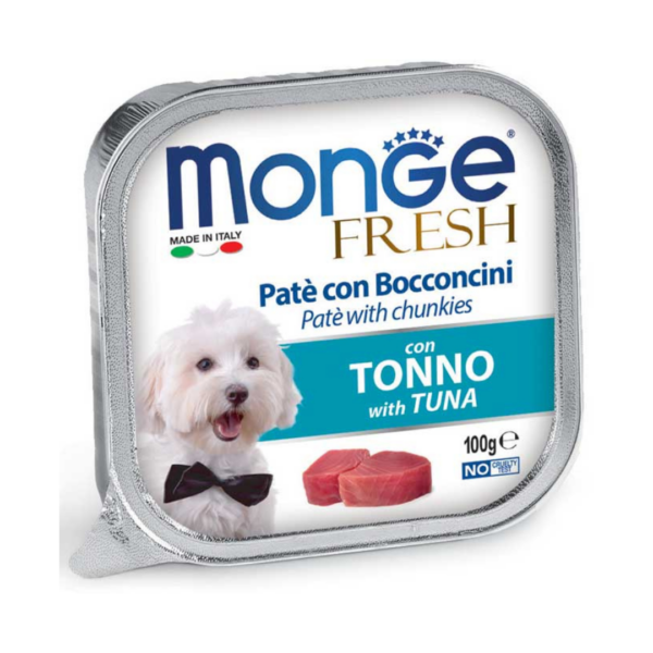 Monge Fresh Dog Paté con Bocconcini Tonno - 100 g