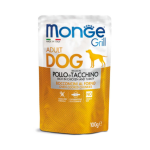 Monge Grill Dog Adult Bocconcini Pollo e Tacchino - 100 g