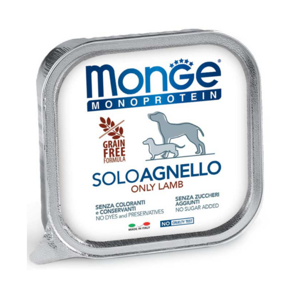 Monge Monoprotein Dog Paté Solo Agnello - 150 g