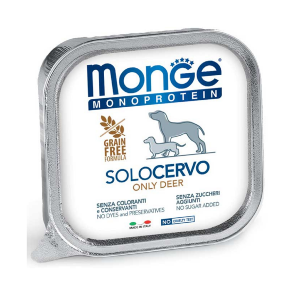 Monge Monoprotein Dog Paté Solo Cervo - 150 g