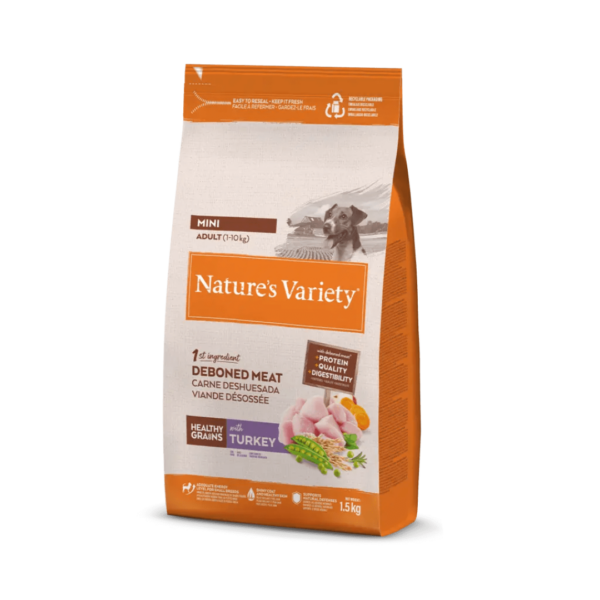 Nature's Variety Dog Healthy Grains Adult Mini Tacchino - 1,5 kg - immagine 2