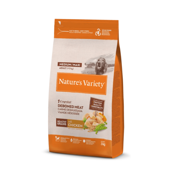 Nature's Variety Dog Healthy Grains Adult Medium&Maxi Pollo - 3 kg - immagine 2
