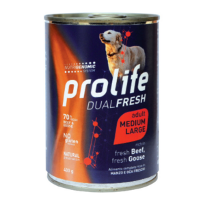 Prolife Dual Fresh Dog Adult Medium&Large Manzo e Oca - 400 g