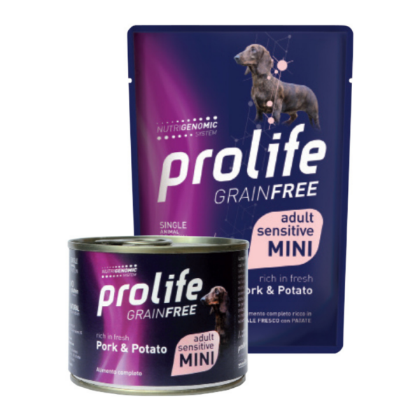 Prolife Grain Free Dog Adult Sensitive Mini Maiale e Patate - 100 g - immagine 2