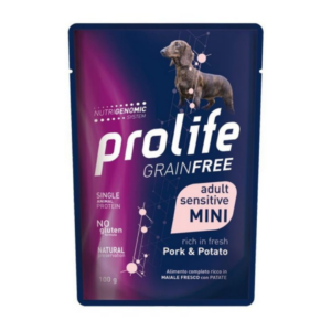 Prolife Grain Free Dog Adult Sensitive Mini Maiale e Patate - 100 g
