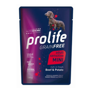 Prolife Grain Free Dog Adult Sensitive Mini Manzo e Patate - 100 g