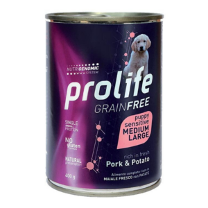 Prolife Grain Free Dog Puppy Sensitive Medium&Large Maiale e Patate - 400 g