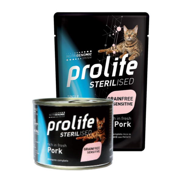 Prolife Sterilised Cat Grain Free Sensitive Maiale - 85 g - immagine 2