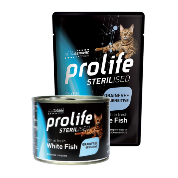 Prolife Sterilised Cat Grain Free Sensitive Pesce Bianco - 85 g - immagine 2