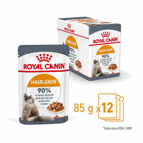 Royal Canin Cat Hair&Skin Care Fettine in Salsa - 12X85 g