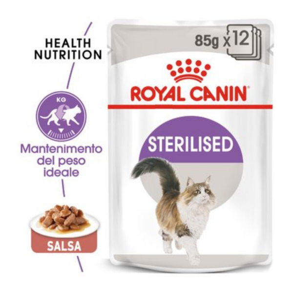 Royal Canin Cat Sterilised Bocconcini in Salsa - 12X85 g - immagine 3