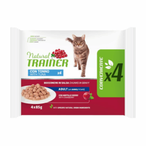 Natural Trainer Cat Adult Flow Pack Bocconcini in Salsa Tonno - 4X85 g