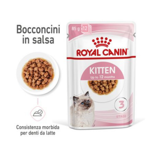 Royal Canin Cat Kitten Bocconcini in Salsa - 12X85 g - immagine 3