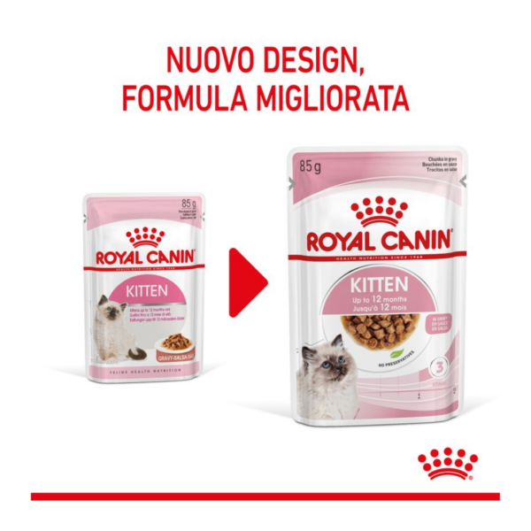 Royal Canin Cat Kitten Bocconcini in Salsa - 12X85 g - immagine 5