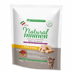 Natural Trainer Cat Specialty Nutrition Boli di Pelo Pollo - 300 g