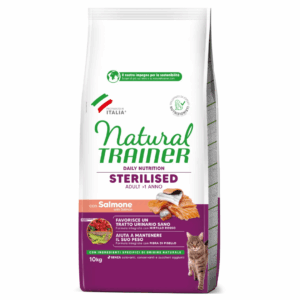 Natural Trainer Cat Daily Nutrition Adult Sterilised Salmone - 10 kg