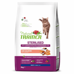 Natural Trainer Cat Daily Nutrition Adult Sterilised Salmone - 3 kg
