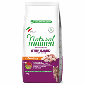 Natural Trainer Cat Daily Nutrition Adult Sterilised Tacchino - 10 kg