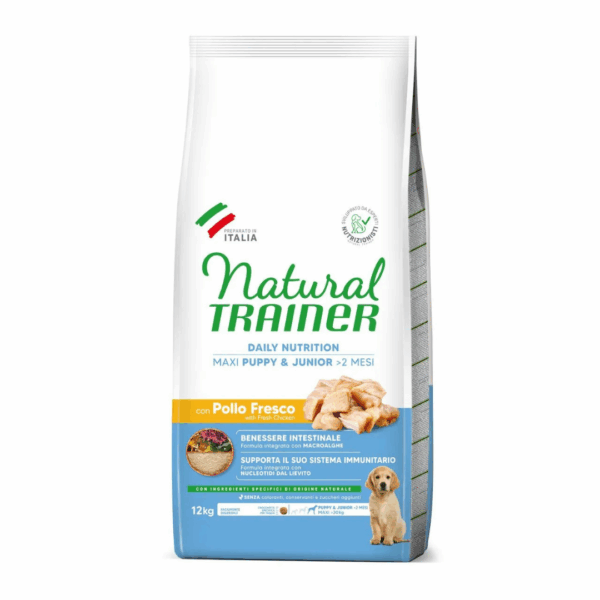 Natural Trainer Dog Daily Nutrition Maxi Puppy&Junior Pollo - 12 kg - immagine 2