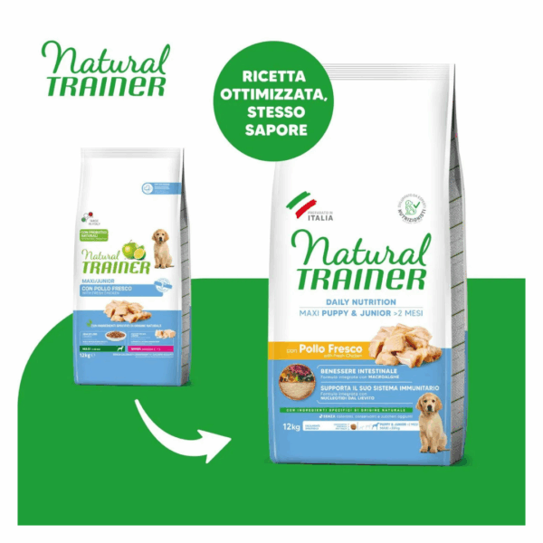 Natural Trainer Dog Daily Nutrition Maxi Puppy&Junior Pollo - 12 kg - immagine 3